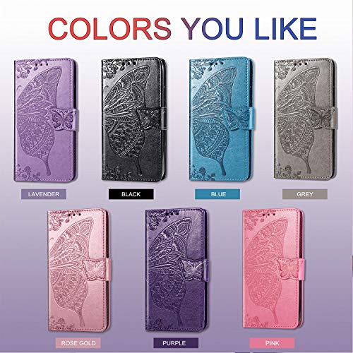TOPOFU Funda LG Velvet 5G, Carcasa Libro Tapa Silicona Cuero Cartera Case Flip Leather Wallet Slim Bumper Antigolpes Cover para LG Velvet 5G (Lavanda)