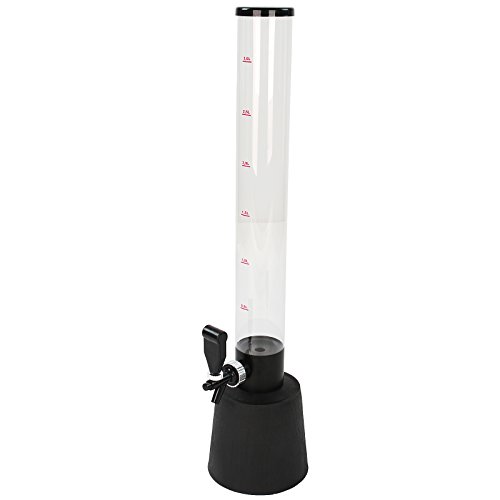 Torre de Cerveza con Grifo - Juego de 3, 90cm Alto, max. 3,5 Litros - Cantidad a Escoger - Dispensador de la Bebida, Trago de Cerveza Torre