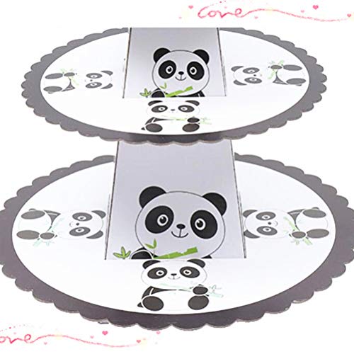 TOYANDONA - Soporte de 3 pisos para tartas de panda