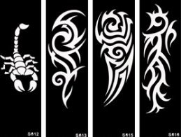 Tribal Tattoo Plantillas Plantillas 6 Sheet Set Tribal Diseño