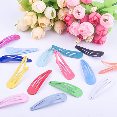 TUPARKA broches de pelo a presión de 120 piezas, pasadores para el cabello de metal antideslizantes de 2 pulgadas para niñas, niños pequeños, mujeres, 30 colores