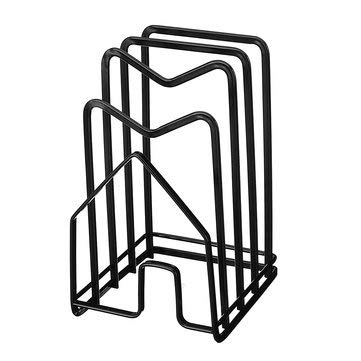 TuToy Negro/Blanco Lp Vinyl Iron Storage Rack File Holder Soporte De Cocina Rack De Almacenamiento Para 7 '/ 12' Lp - Negro