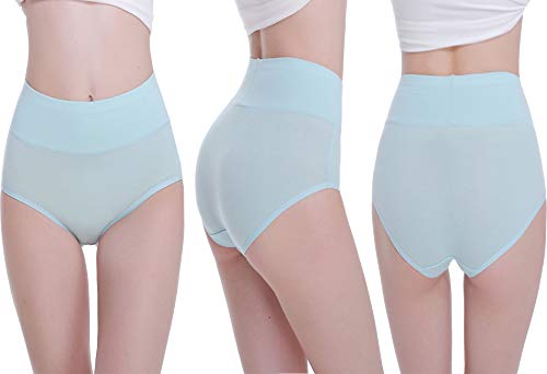 Tuuhaw Bragas para mujer, paquete de 5, braguitas, braga-faja, algodón, talle alto, transpirable Multicolor-2. XXXL