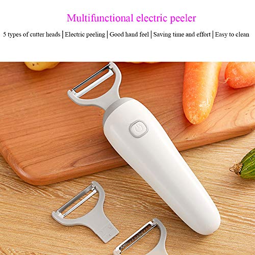 TWW Pelador Cuchillo De Pelar Eléctrico Artefacto De Pelado Triturado Multifunción Cuchillo De Raspado Doméstico Artefacto Cocina