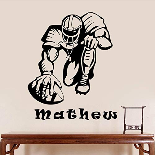 TYLPK Player Sports - Vinilos decorativos de vinilo Vinilos decorativos para sofá Sofá Dormitorio Sala de estar para niños Vinilos autoadhesivos para pared negro 30X36CM