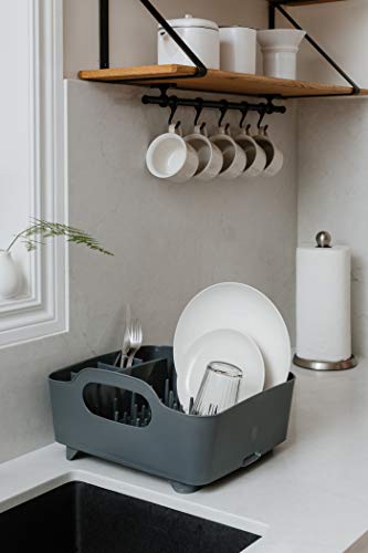 Umbra 330590-149– Escurridor de platos y vasos, 36x32,5x15,5cm, color gris