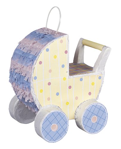 Unique Party - Cochecito de Baby Shower Piñata (66219)