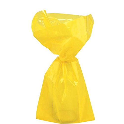 Unique Party-Paquete de 30 bolsas de regalo de celofán, color amarillo, (62022)