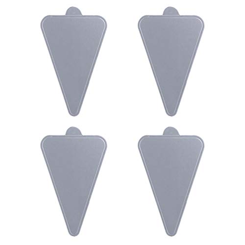 UPKOCH 100 Piezas de Placas de Pastel de Triángulo de Plata Base de Pastel de Cartón Desechable Pastel Pizza Círculos