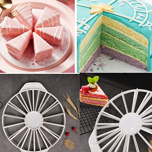 UPKOCH Marcador de Tartas en Porciones, Marcador De Tartas de Porción de 14/16 piezas, Cortador de Tarta Divisor de Porción, Divisor de Marcador de Porción Igual
