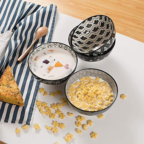 vancasso Haruka Servicio de vajilla de Porcelana,Servicio Combi de 48 Piezas 12 Tazas de café 12 tazones de Cereal 12 Platos de Postre 12 Platos de Comedor para 12 Personas