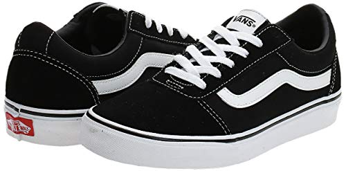 Vans Ward - Zapatillas para Mujer, Negro (Suede/Canvas/Black/White Iju), 36 EU