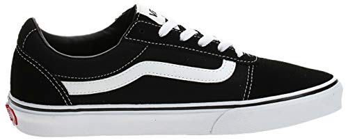 Vans Ward - Zapatillas para Mujer, Negro (Suede/Canvas/Black/White Iju), 36 EU