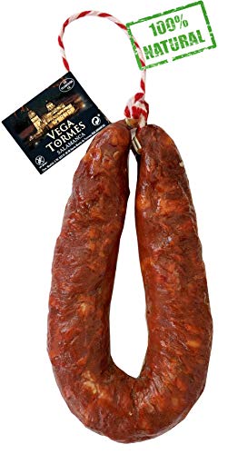 VEGA TORMES - Chorizo 100% Natural Longaniza Sarta Dulce Sin Aditivos 220 g