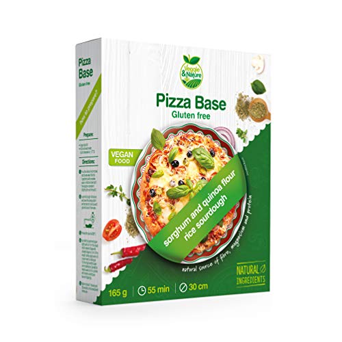 Veggie&Nature - Mezcla para bases de pizza vegana sin gluten, 165 g (5 paquetes)