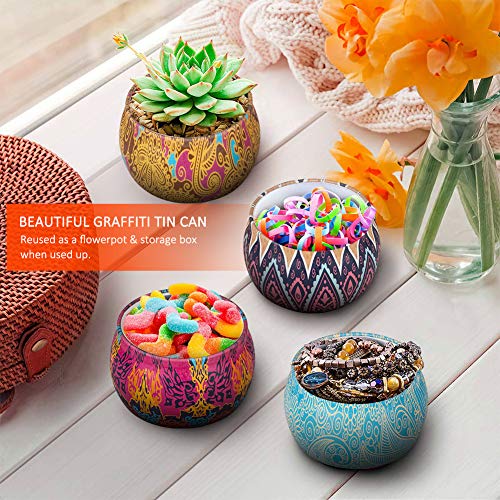 Velas Perfumadas,Eletorot Vela Aromática Juego de 4 Piezas Cera de Soja Higo, Primaveral, Lavanda, Limón para Yoga,Aniversario,Día de Acción de Gracias,Navidad (Primavera fresca, limón, lavanda, higo)