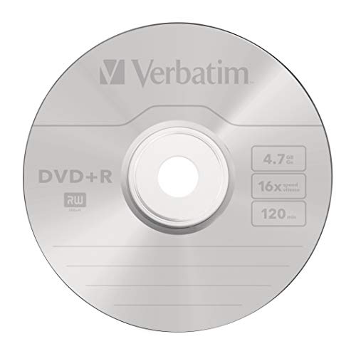 Verbatim 43550 -Pack de DVD+R vírgenes (50 Unidades, 4.7 GB, 16x)