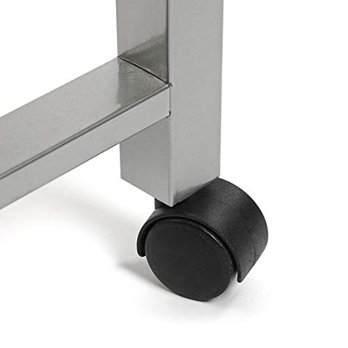 Versa 15810416 Carro verdulero de Cocina y botellero Verde de Metal, PVC y Madera con cajones y cestas con 4 Ruedas, 82 x 40 x 76 cm