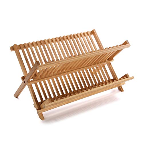 Versa Escurreplatos De Bambú, Madera, Multicolor, Única