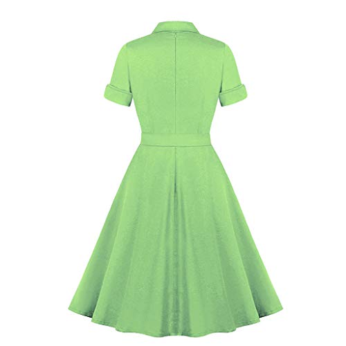 Vestido vintage para cóctel fiesta de baile de fin de curso de graduación retro mangas de moda una línea de swing vestido delgado
