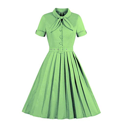 Vestido vintage para cóctel fiesta de baile de fin de curso de graduación retro mangas de moda una línea de swing vestido delgado