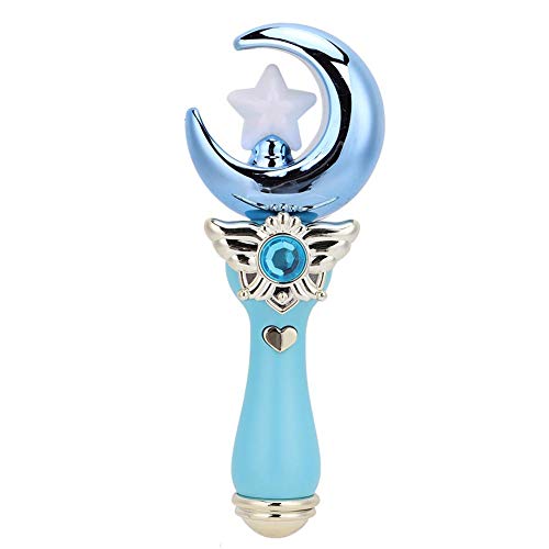 VGEBY1 Magic Fairy Stick, Star Moon Shape Princess Stick Varitas Music Fairy Wand de Hadas para niños con luz y música