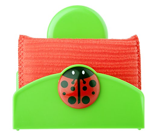 VIGAR Ladybug Portaesponja con Ventosa, Rojo/Verde