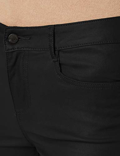 Vila Clothes Vicommit RW New Coated-Noos Pantalones, Negro (Black), 38 (Talla del Fabricante: Medium) para Mujer