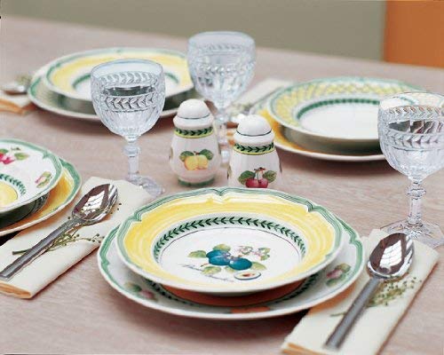 Villeroy & Boch French Garden Valence Plato Hondo, 23 cm, Porcelana Premium, Blanco/Colorido