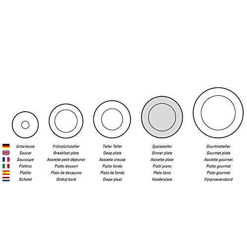 Villeroy & Boch Home Elements Plato llano, 28 cm, Porcelana Premium, Blanco