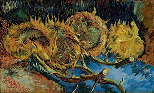 Vincent Van Gogh Giclee Papel de Arte impresión Obras de Arte Pinturas Reproducción de Carteles(Cuatro Girasoles ido a la semilla) #XZZ