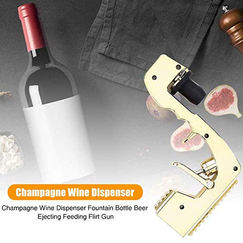 Vino Dispensador, Champán Botella Eyector Vino Tapón Vino Fuente Botella Para Barra Piscina Celebración Fiesta - Oro