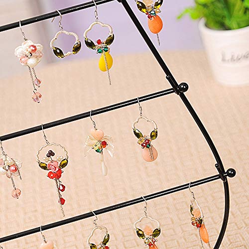 Vino Vidrio Forma exhibición de la joyería en Rack de Almacenamiento de Accesorios de Stands Organizador del Arte del Hierro Pequeño Perno Prisionero, Pendiente, Titular del Clip del oído