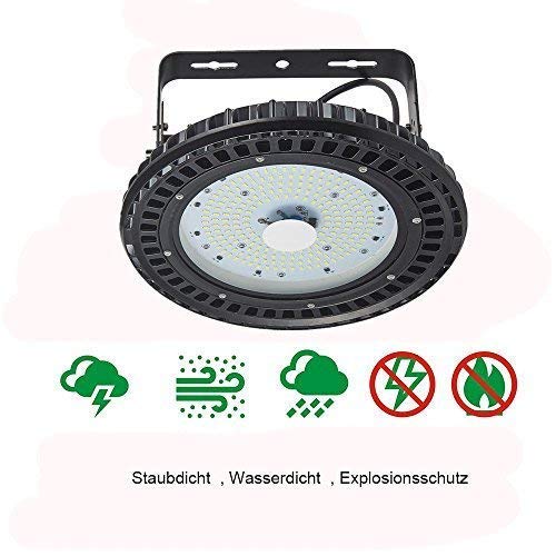 VISTANIA UFO LED iluminación de Alta Bahía, lámpara Industrial Comercial, para la fábrica, Taller, Gimnasio, estacionamiento del sótano, almacén, Locales comerciales,200W