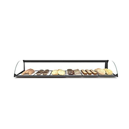 Vitrina horizontal de cristal redondeado – 840 a 1190 mm – SAYL – 1190 mm