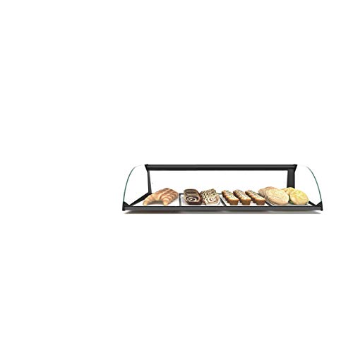 Vitrina horizontal de cristal redondeado – 840 a 1190 mm – SAYL – 840 mm