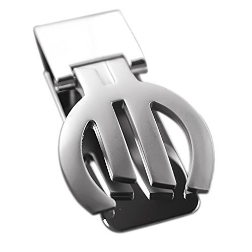 Vococal - Pinzas para Billetes / Carpeta Clip del Dinero de Metal Acero Inoxidable para Hombre,Forma de Signo EUR