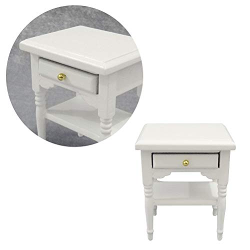 Vosarea Casa de muñecas en Miniatura Muebles mesita de Noche Modelo Mini Muebles Decorativos Modelo para niños y niñas