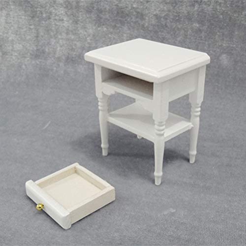Vosarea Casa de muñecas en Miniatura Muebles mesita de Noche Modelo Mini Muebles Decorativos Modelo para niños y niñas