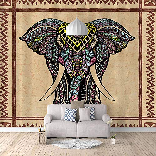 WAFJJ Fotomurales Decorativos Pared 3D Elefante Tamaño:W250XH175 CM Papel Pintado GREAT ART Póster Foto Mural Imagen Deco