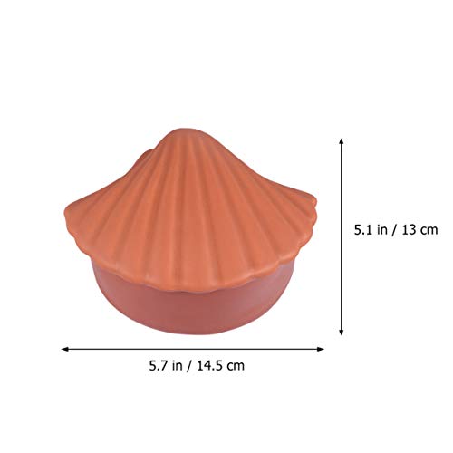 Wakauto Cajas de Joyería de Concha de Mar Organizador de Baratijas Decorativas de Cerámica Estuche de Almacenamiento Figuras de Animales Marinos para Anillos Pendientes Collar Exhibición