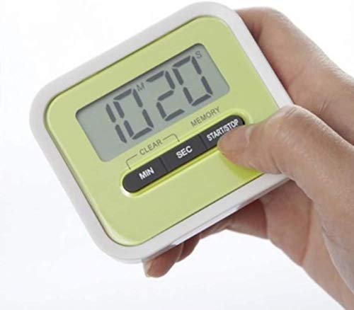 Wake, Temporizador De Cocina Digital, Temporizador Despertador Digital,Digital De Cocina Y El ImáN Que Lleva Alarma Soporte Flexible, Minutos Rojos,Polvo