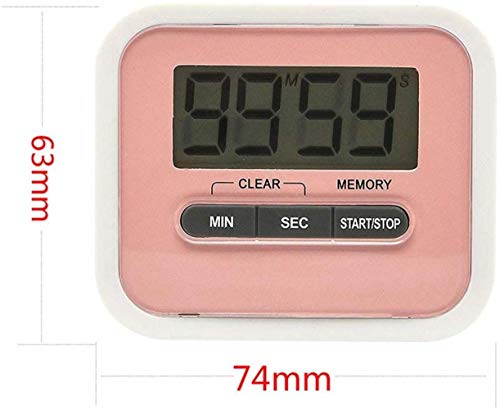 Wake Temporizador Despertador Digital,Digital, Digital De Cocina, Un Temporizador De Cocina Y Alarma Medios MagnéTicos Flexibles Antes,Azul