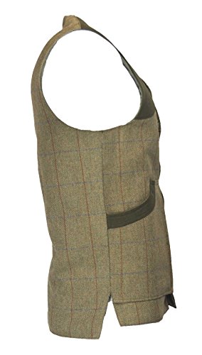 Walker & Hawkes - Chaleco para hombre, color verde, A cuadros, Hombre, color verde (Forest green), tamaño XXXL