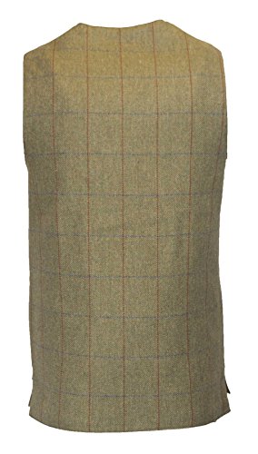 Walker & Hawkes - Chaleco para hombre, color verde, A cuadros, Hombre, color verde (Forest green), tamaño XXXL