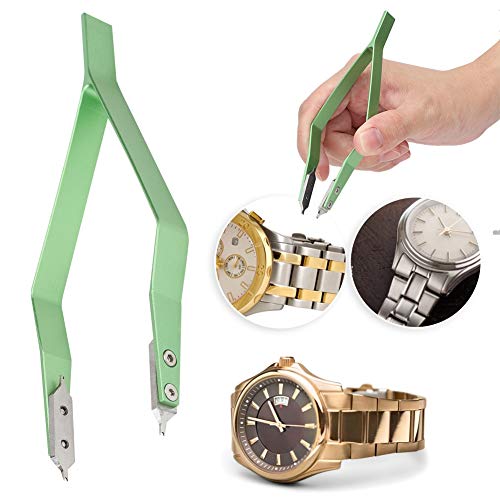 Watch Spring Bar Tool, Pinzas en Forma de V Watch Spring Bar Tweezers Remover Repair Tool Kit de Accesorios de reparación de Relojes de Metal Kit de Accesorios para relojero y reparador