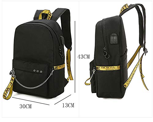 We Bare Bears School Bag Mochila de Escuela Secundaria Resistente al Agua Campus Viajes Escolares Mochila de día Mochila de Negocios for Mujeres We Bare Bears Mochila Impermeable
