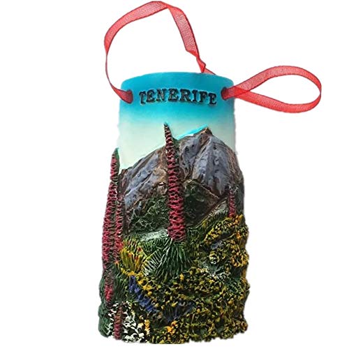 Weekinglo Souvenir Imán de Nevera Tenerife España 3D Resina Artesanía Hecha A Mano Turista Viaje Ciudad Recuerdo Colección Carta Refrigerador Etiqueta