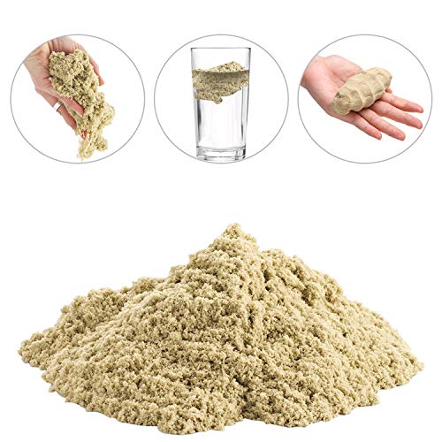 Weeygo Arena Mágica - Magic Sand Dinosaurio Cinética Animal Moldes Juego - Manualidades con 500g Arena Play Sand, Art Playset Regalo para Niños