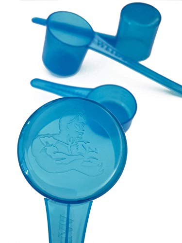 Weider Cuchara dosificadora, Juego de 4, transparente azul